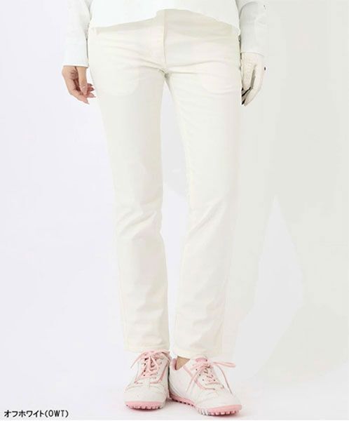  стоимость доставки 300 иен ( включая налог )#gf017# женский Golf одежда Мали * clair склеивание 9 минут длина брюки (M) "теплый" белый [sin ok ]