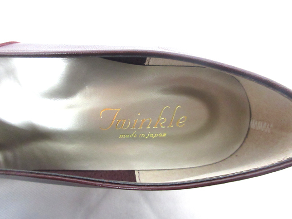  стоимость доставки 300 иен ( включая налог )#yb114# женский Twinkle Wedge туфли-лодочки 26cm/4E вино 8900 иен соответствует [sin ok ]