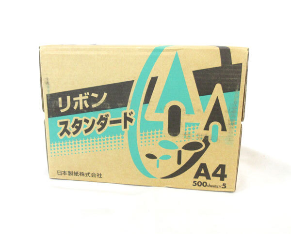 送料300円(稅込)■nd039■日本制紙 コピー用紙 リボンスタンダード A4 2500枚【シンオク】