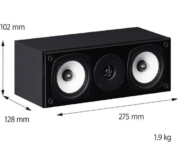  стоимость доставки 300 иен ( включая налог )#dt007# новый товар * с ящиком ONKYO центральный акустическая система D-109XC(B) 17600 иен соответствует [sin ok ]