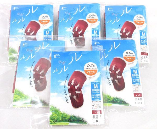 送料185円■vc400■(0416)▼タナック 膝用人工筋肉サポーター ひざルルル 片足用 M 6點【シンオク】【クリックポスト発送】
