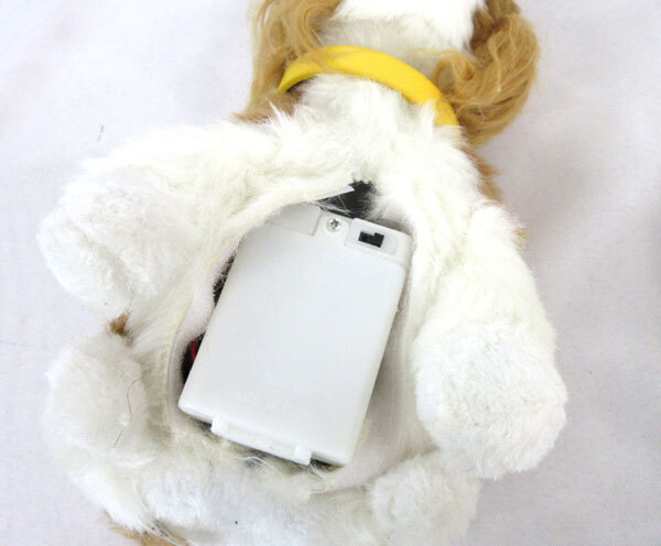 送料300円(稅込)■jz586■種類おまかせ 人感センサー付きぬいぐるみ 犬 5點【シンオク】