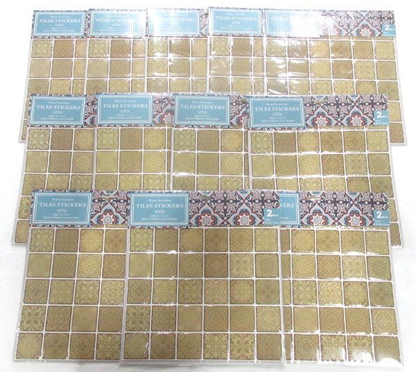 送料300円(稅込)■st737■(1130)イシグロ タイルステッカー アラベスク E 2枚入り(80154) 12點(24枚)【シンオク】