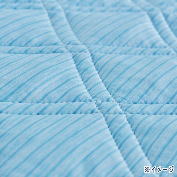 送料300円(稅込)■ns032■西川 ゴム無しでもズレにくい 付け外しラクラク 置くらくクール敷パッド シングル 6800円相當(dāng)(凜)【シンオク】