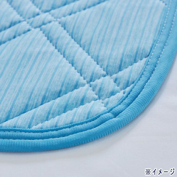 送料300円(稅込)■ns032■西川 ゴム無しでもズレにくい 付け外しラクラク 置くらくクール敷パッド シングル 6800円相當(dāng)(凜)【シンオク】