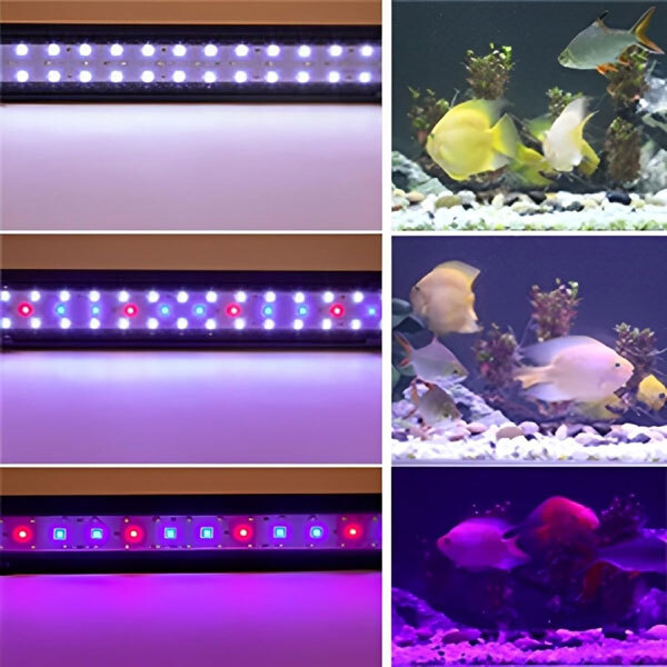 送料300円(稅込)■zb581■hygger 水槽用スライド式LEDライト ブラック 2點【シンオク】