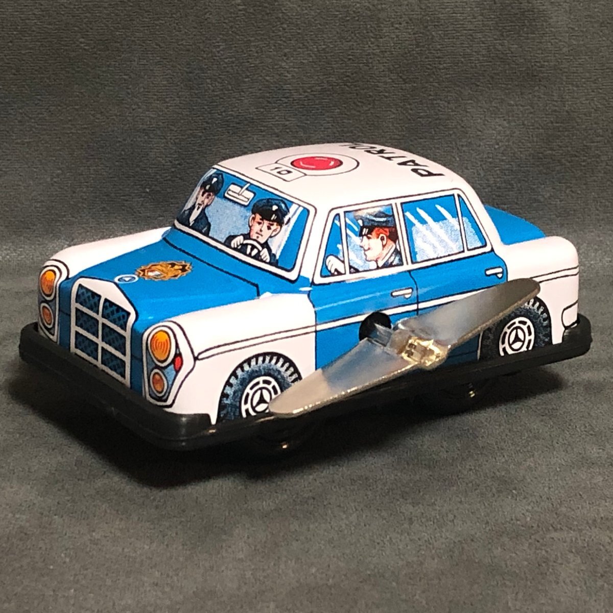 3.*Mercedes-Benz 300-SE Patorol Car Wind-Up Turn номер Mercedes Benz 300-SE патрульная машина zen мой Turn *PSTT067-1
