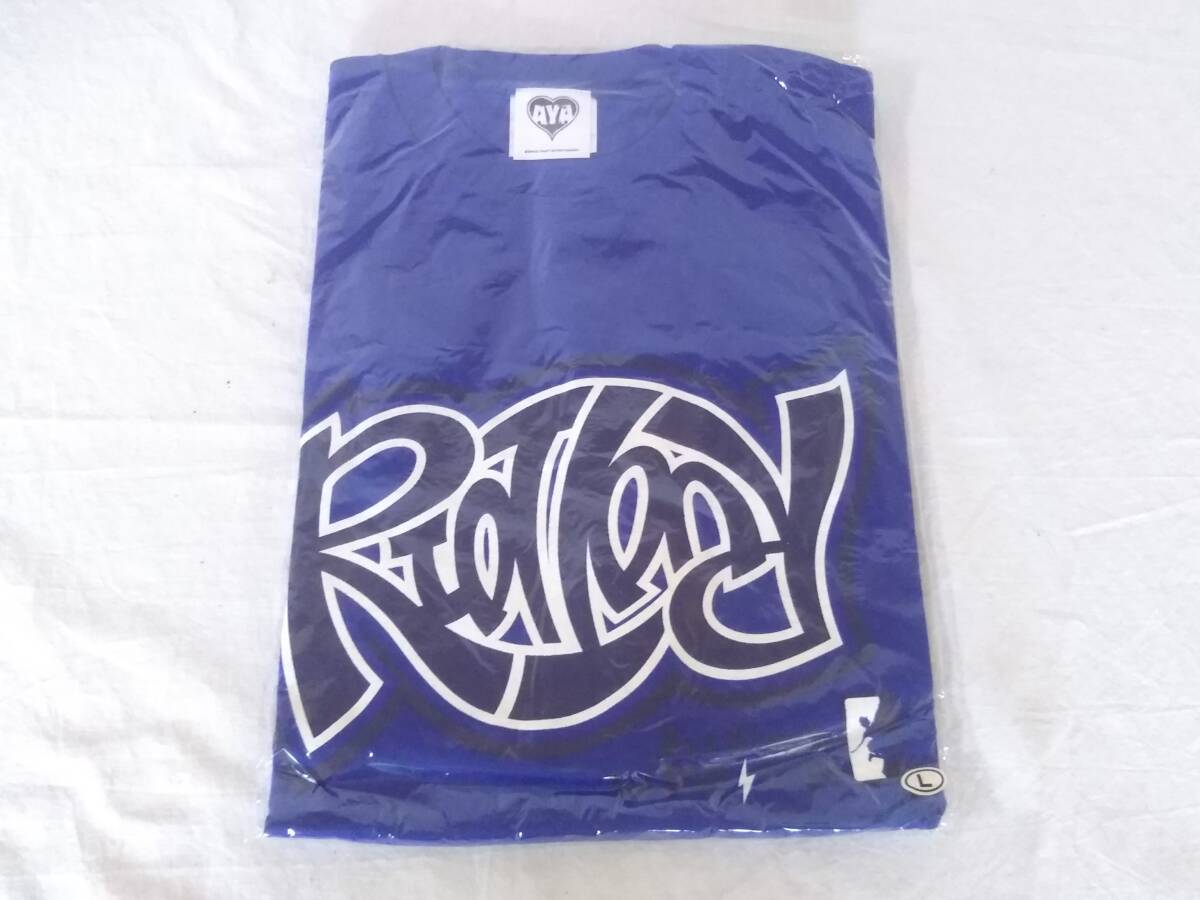 ★グッズ★平野綾 Tシャツ L ブルー 1st LIVE 2008 RIOT TOUR 聲優(yōu) ライブ 長期保管品