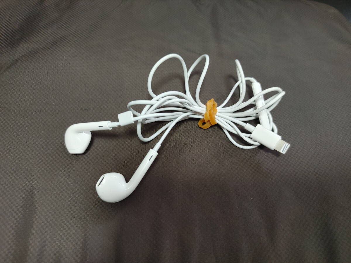Apple イヤホン アップル イヤフォン 有線 iPhone Lightning端子 純正 (中古品) 07