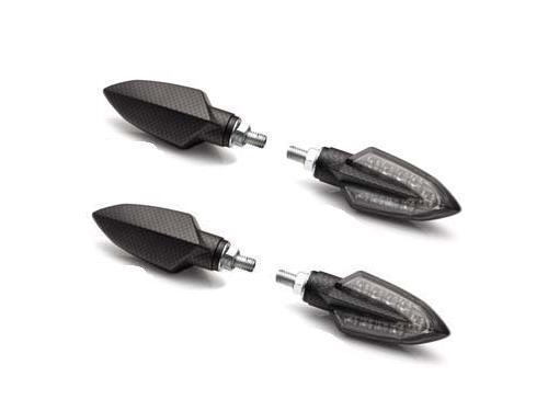 Q5K-YSK-081-X03 x2 ☆YZF-R3 ? YZF-R25 ? MT-03 ? MT-25 LEDウインカー カーボンルック 1臺(tái)分(2セット)☆