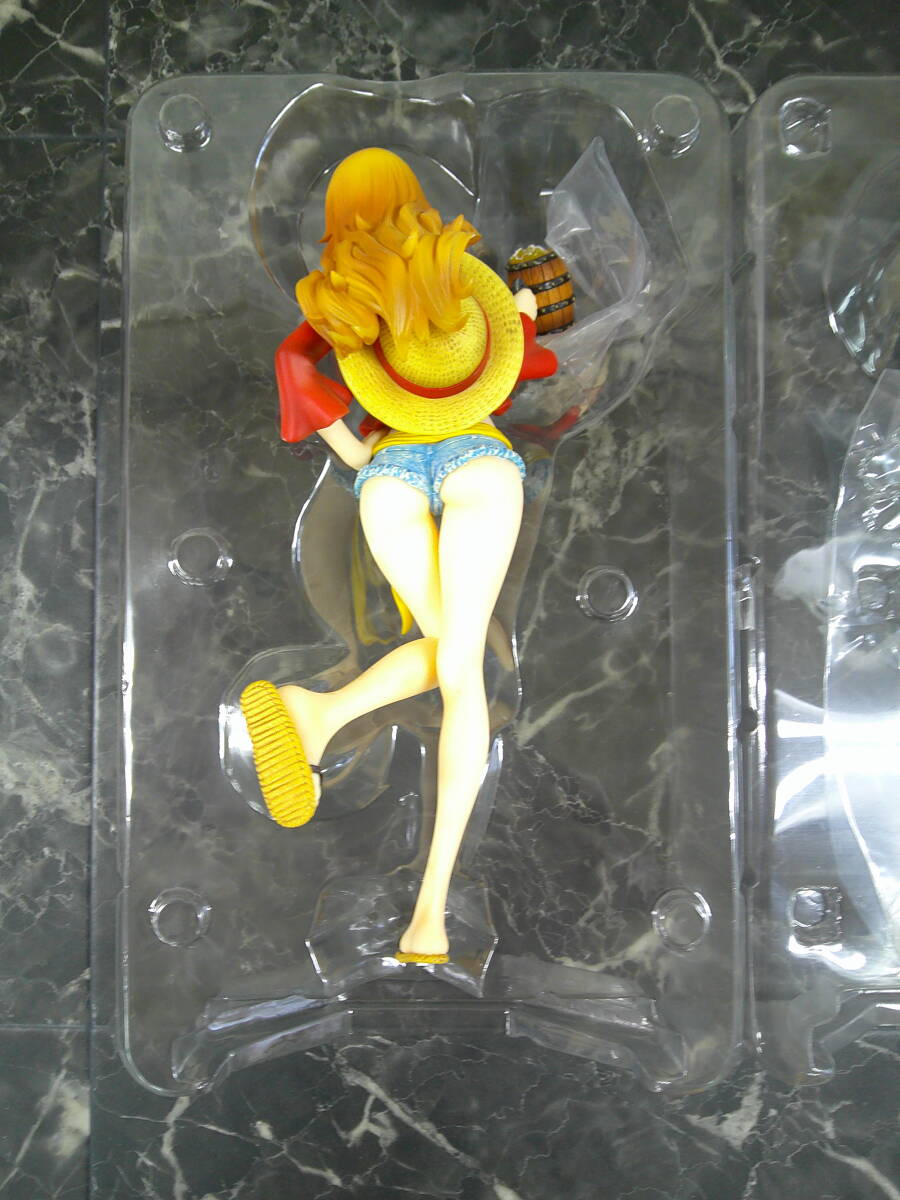 【MegaHouse(メガハウス)】Portrait.Of.Piratesワンピース“LIMITED EDITION” ナミMUGIWARA Ver.2 1/8 完成品フィギュア ジャンク品