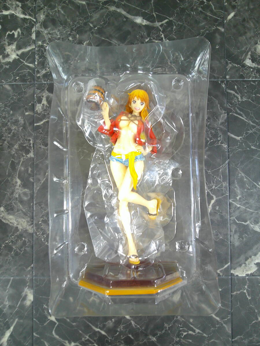 【MegaHouse(メガハウス)】Portrait.Of.Piratesワンピース“LIMITED EDITION” ナミMUGIWARA Ver.2 1/8 完成品フィギュア ジャンク品