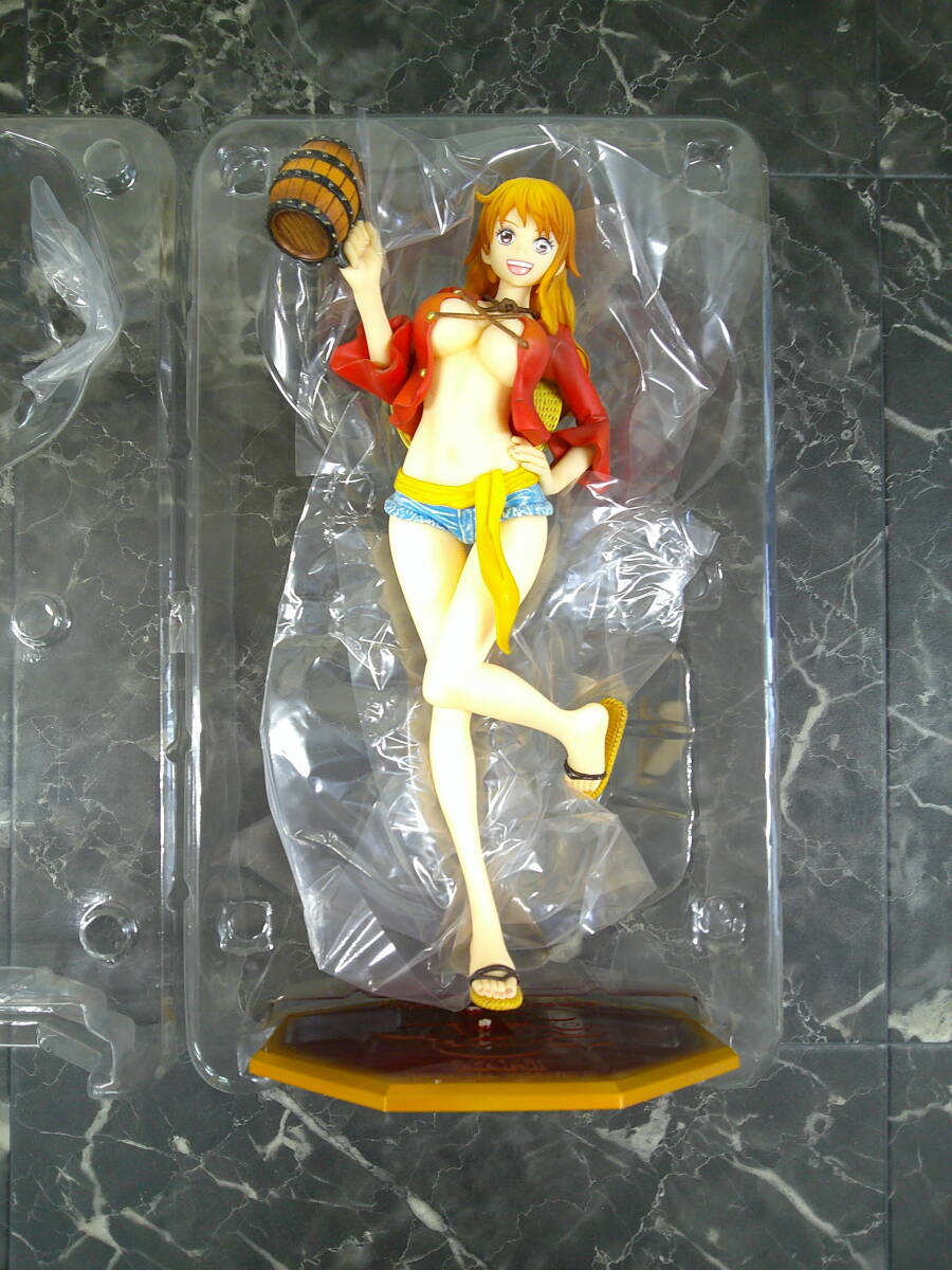 【MegaHouse(メガハウス)】Portrait.Of.Piratesワンピース“LIMITED EDITION” ナミMUGIWARA Ver.2 1/8 完成品フィギュア ジャンク品