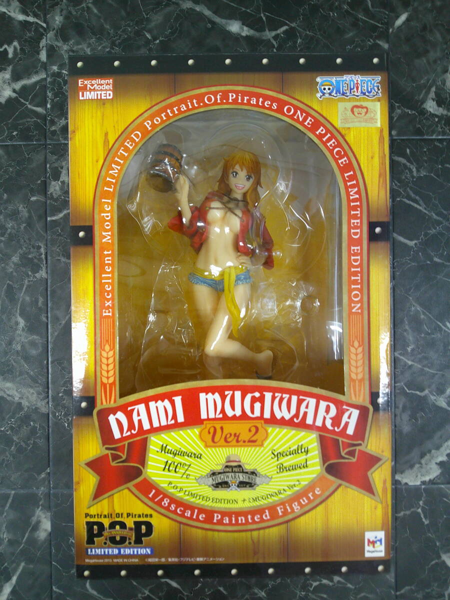 【MegaHouse(メガハウス)】Portrait.Of.Piratesワンピース“LIMITED EDITION” ナミMUGIWARA Ver.2 1/8 完成品フィギュア ジャンク品