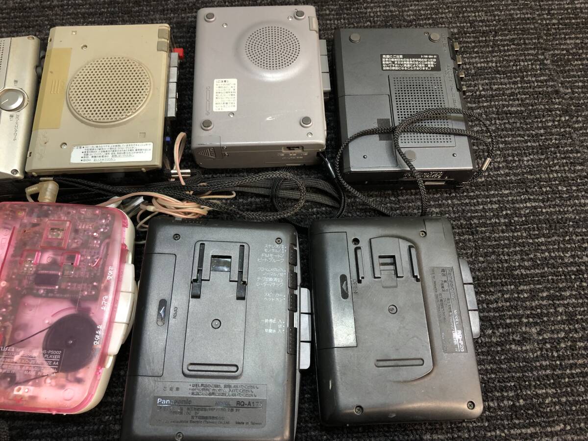 58?小型　カセットレコーダー　まとめ15臺(tái)　SONY WALKMAN/Panasonic/aiwa/CASIO など　ラジオ付き有り　寫真追加有り
