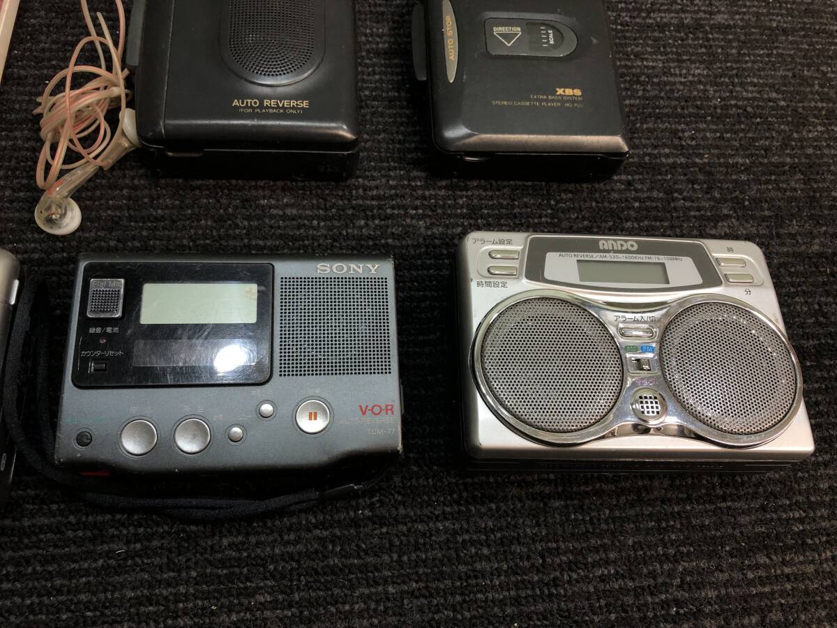58?小型　カセットレコーダー　まとめ15臺(tái)　SONY WALKMAN/Panasonic/aiwa/CASIO など　ラジオ付き有り　寫真追加有り