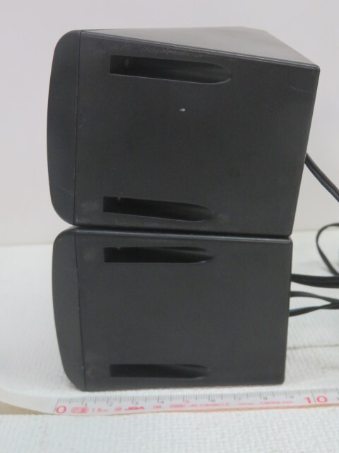 ■BUFFALO BSPKMA10BKA マルチメディアスピーカー バッファロー ステレオミニプラグ接続スピーカー PCスピーカー 動作品 19072■！！