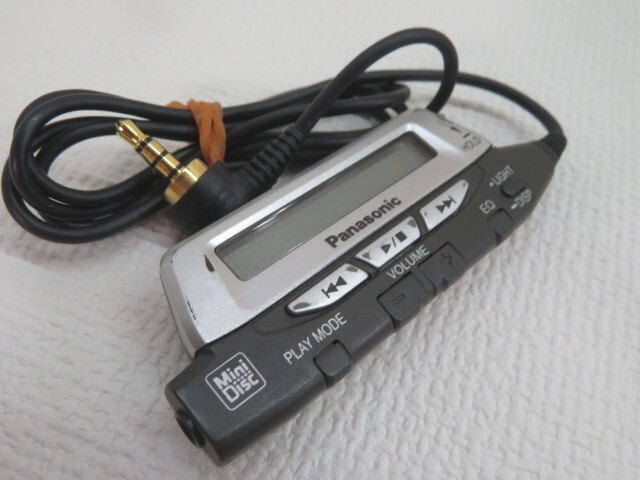 MDLP対応★Panasonic SJ-MJ88 ポータブルMDプレーヤー パナソニック リモコン/イヤホン/アダプター付き 動作品 19247③ A★??！