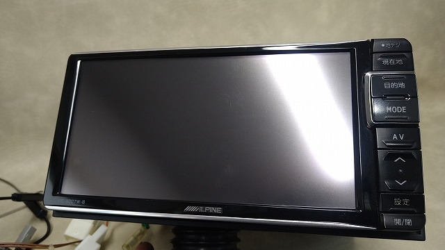 メモリーナビ アルパイン VIE-X007W Ⅱ-B VIE-X007W-B 地デジ受信 DVD再生 Bluetooth 2016年地図 ワイド トヨタダイハツ カプラー