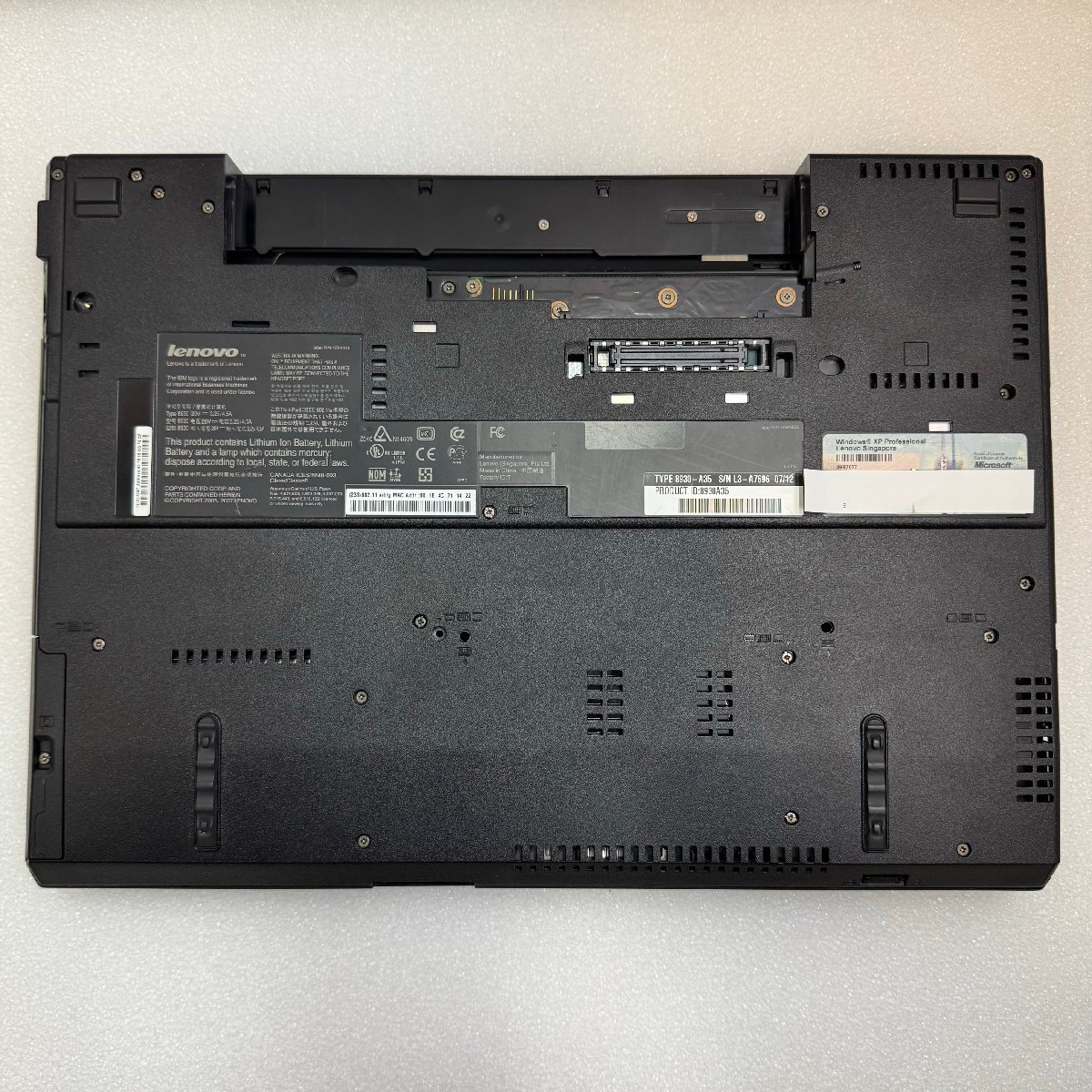 【ジャンク】lenovo ThinkPad R61 Windows XP Pro搭載
