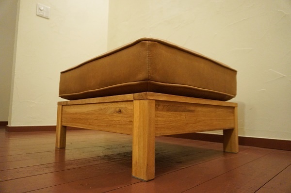 北歐モダン フェイクレザー ブラウン ソファ オットマン スツール チェア 椅子 イス / actus idee karimoku unico MUJI crashgate