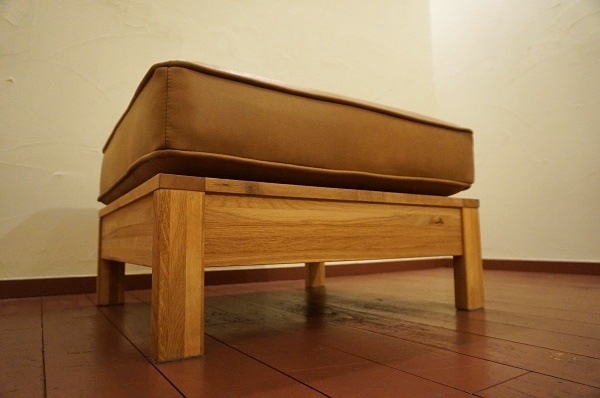 北歐モダン フェイクレザー ブラウン ソファ オットマン スツール チェア 椅子 イス / actus idee karimoku unico MUJI crashgate