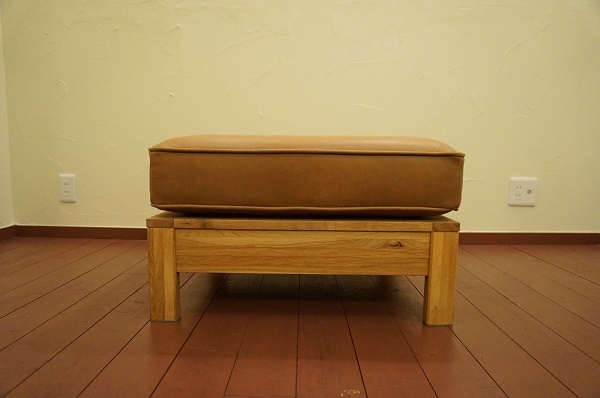 北歐モダン フェイクレザー ブラウン ソファ オットマン スツール チェア 椅子 イス / actus idee karimoku unico MUJI crashgate