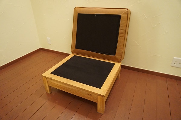 北歐モダン フェイクレザー ブラウン ソファ オットマン スツール チェア 椅子 イス / actus idee karimoku unico MUJI crashgate