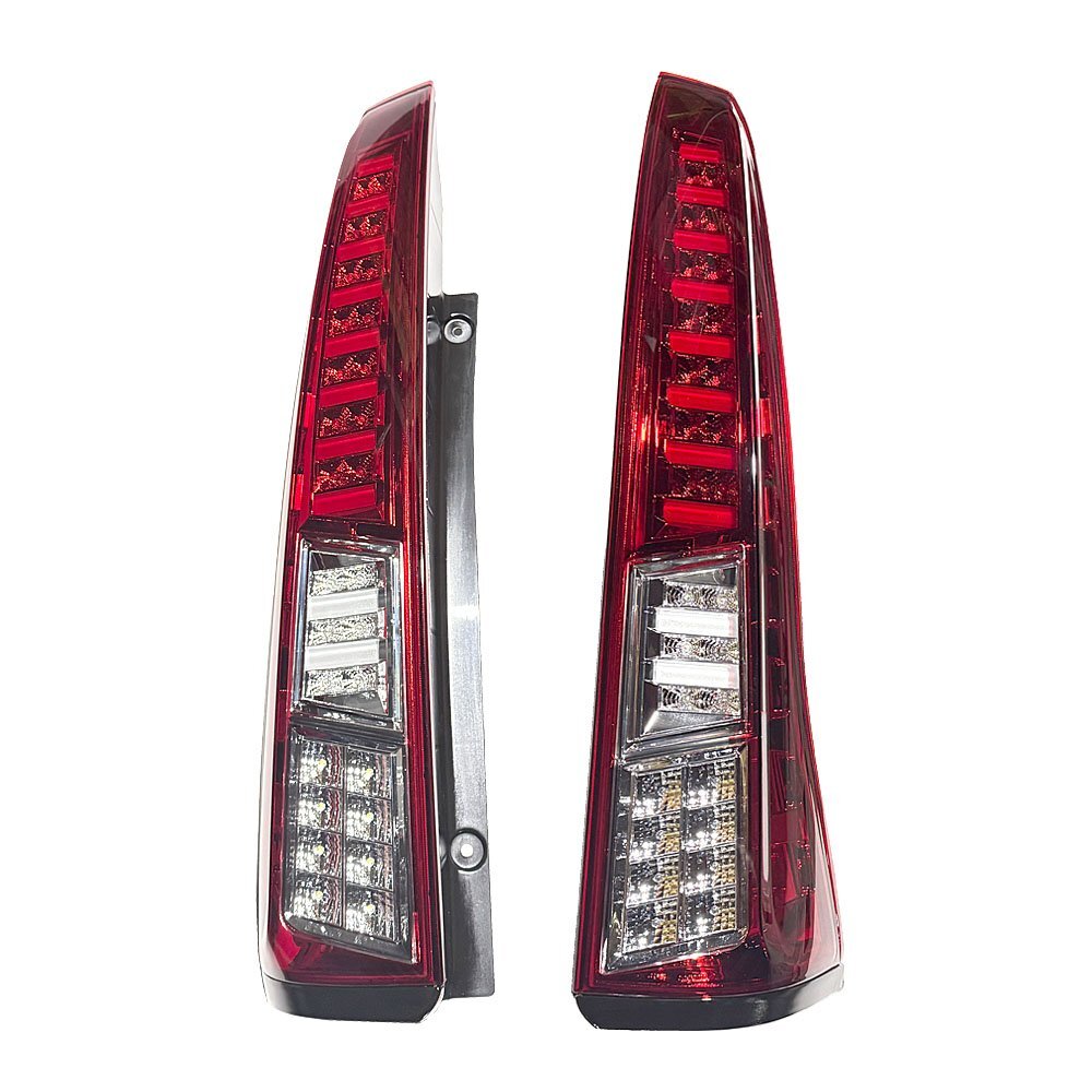 1円～新品左右セット C26 セレナ ファイバーLEDテールランプ レッドクリアータイプ フルLED　クリスタルアイ カプラーオン 抵抗付き