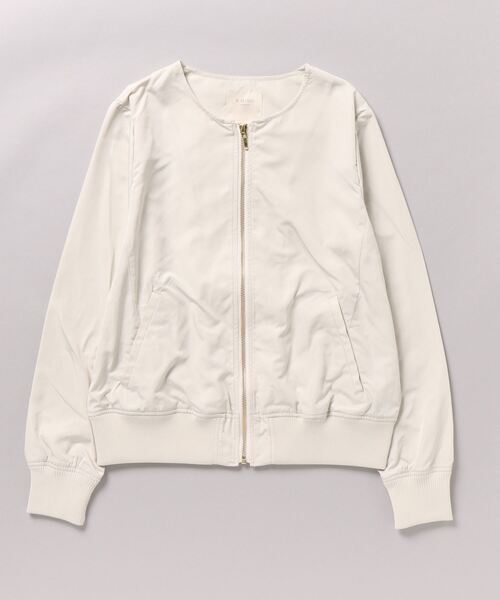 「B:MING by BEAMS」 ノーカラージャケット LARGE ホワイト系その他 レディース