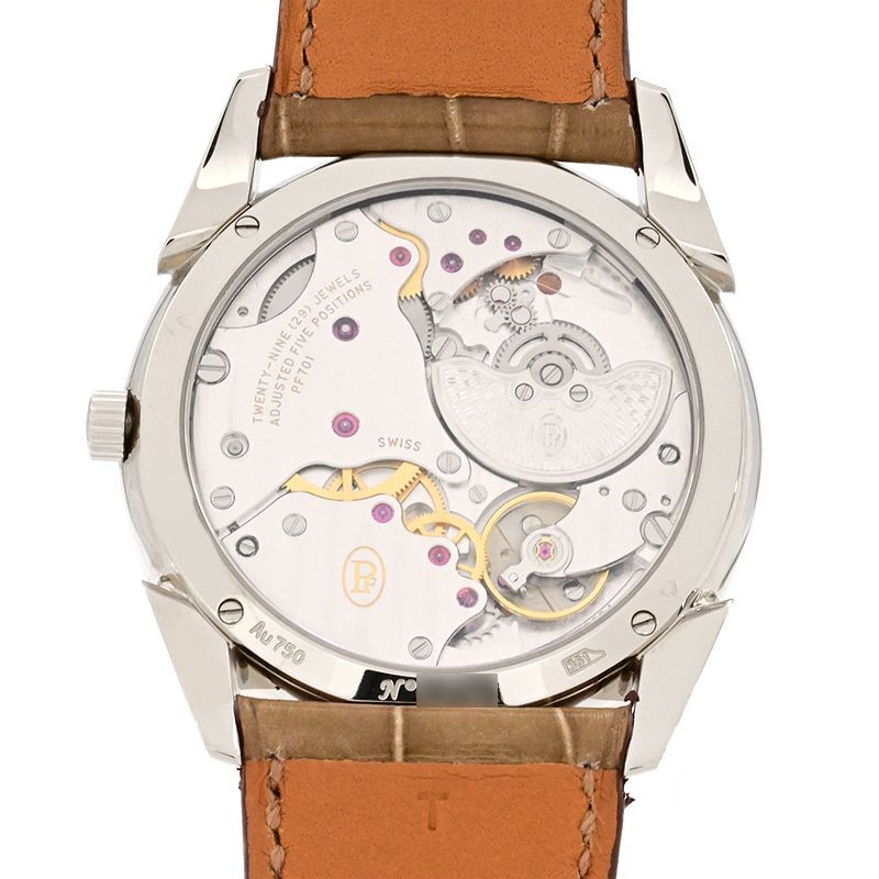 [3年保証] パルミジャーニフルリエ メンズ トンダ1950 PFC267-1262400 K18WG ダイヤベゼル 箱保 シルバー 自動巻き 腕時計 中古 送料無料_画像2