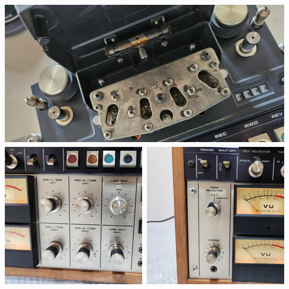 *1 иен ~*AKAI Akai открытый катушка панель звуковая аппаратура GX-400D работа товар электризация проверка settled текущее состояние товар 