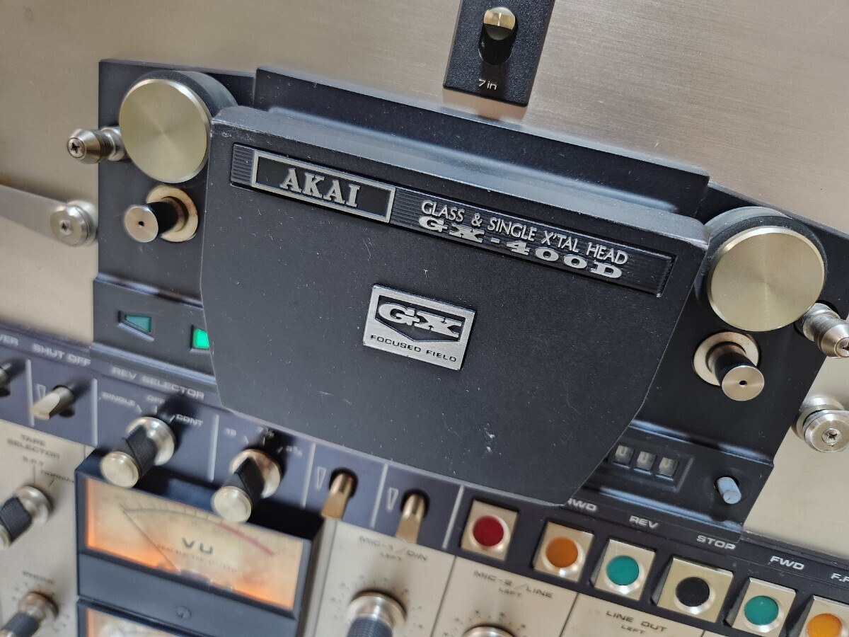 *1 иен ~*AKAI Akai открытый катушка панель звуковая аппаратура GX-400D работа товар электризация проверка settled текущее состояние товар 