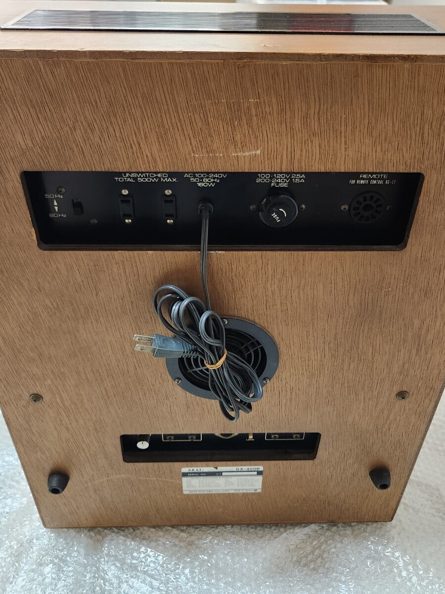 *1 иен ~*AKAI Akai открытый катушка панель звуковая аппаратура GX-400D работа товар электризация проверка settled текущее состояние товар 