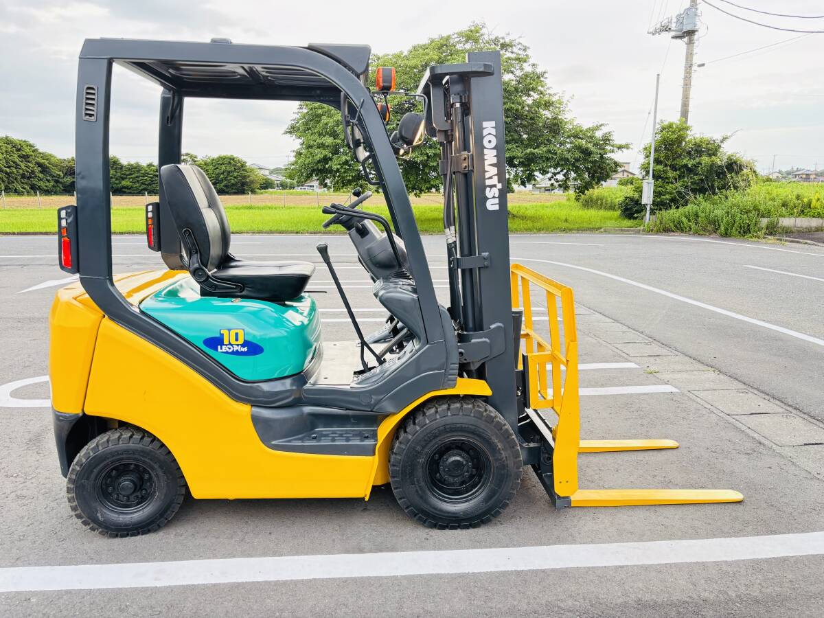 茨城県＊コマツ★FG10LC-18★フォークリフト★ガソリン★228時間★1t★３本レバーヒンジ仕様車です.