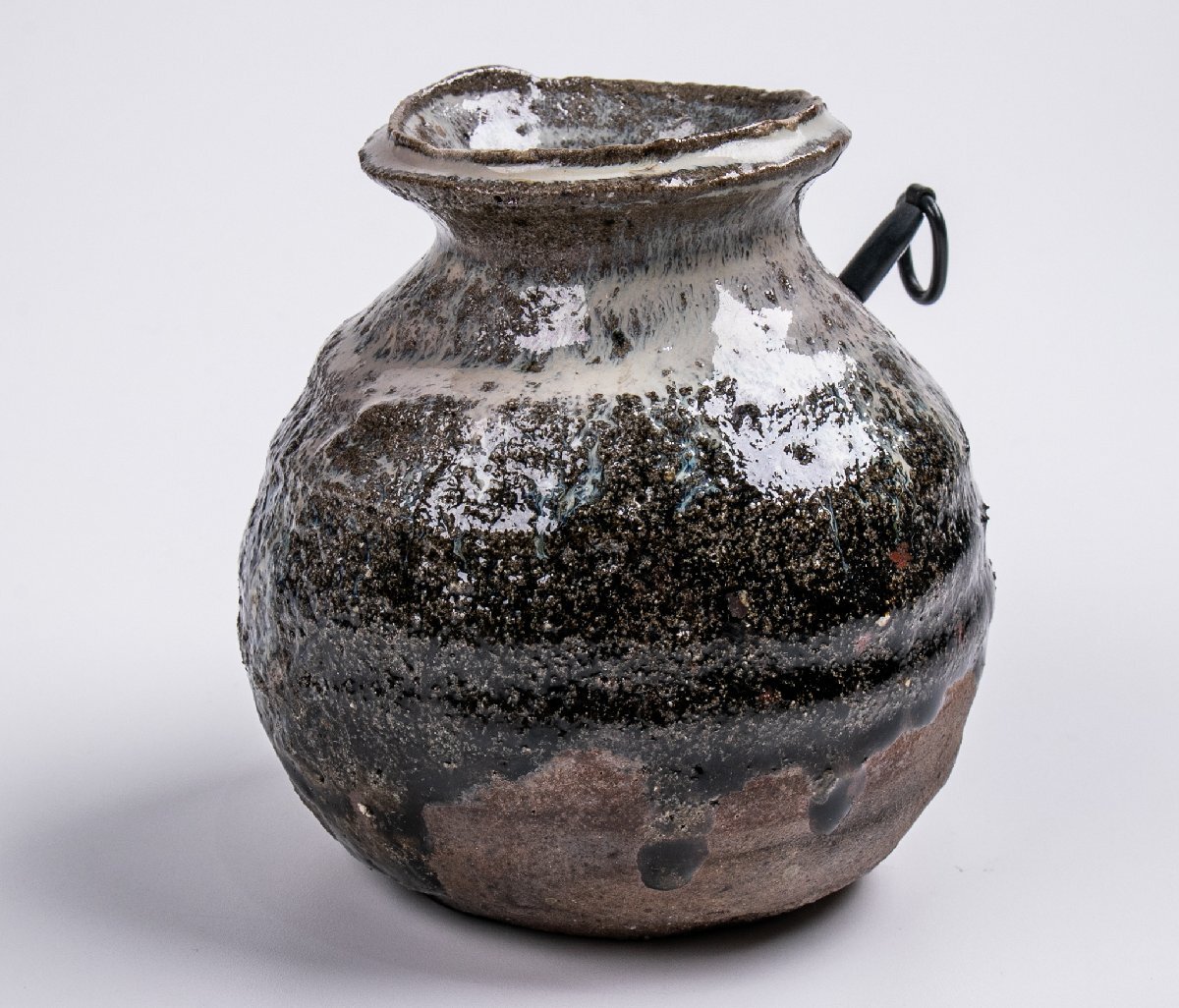売れ筋・人気アイテム 商品 朝鮮唐津 西岡小十 作家物】 掛花入 唐物 古玩 骨董 E2052 共箱 工芸品