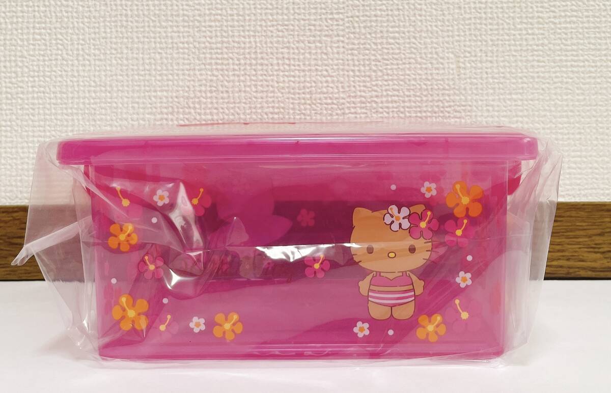 ハローキティ タオル・収納ボックスセット 日焼け キティ くじ ハローキティ 当たりくじ 11 収納ボックス ピンク 日焼けキティ