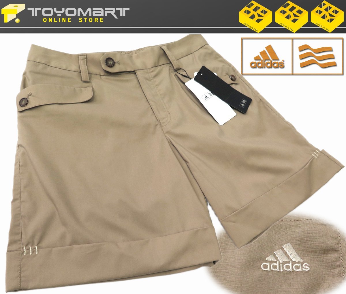 AD50●アディダスゴルフ adidas Golf （レディース）●N60091　新品　キュロットパンツ　ベージュ/XS　定価9900円
