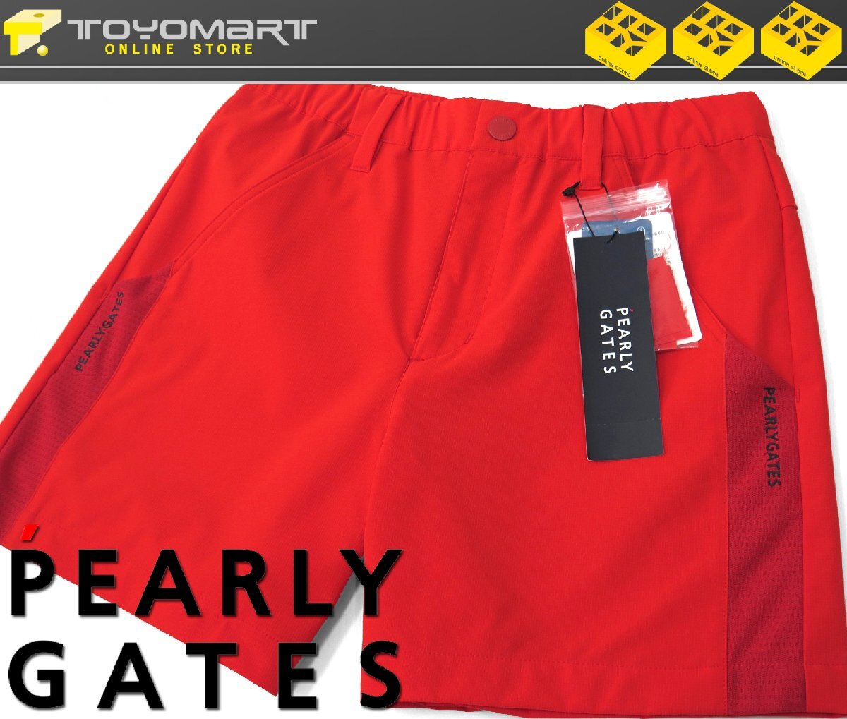 G218● PEARLY GATES パーリーゲイツ ●新品 【MOVE FIT】 ストレッチショートパンツ　オレンジ/S　定価25300円