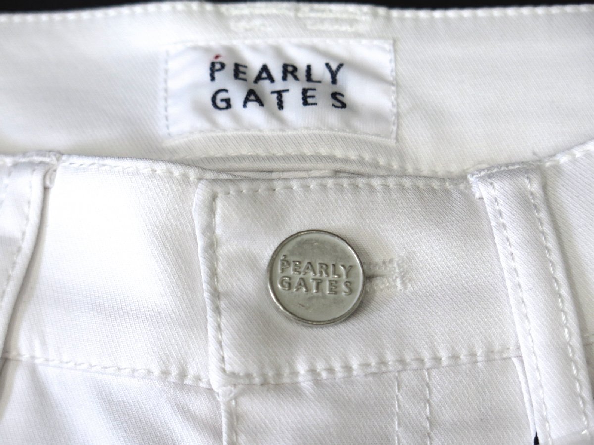 G201● PEARLY GATES パーリーゲイツ ●新品 【フライングラビット】 ハイパワーストレッチ レディース ロングパンツ　白/S　定価23100円