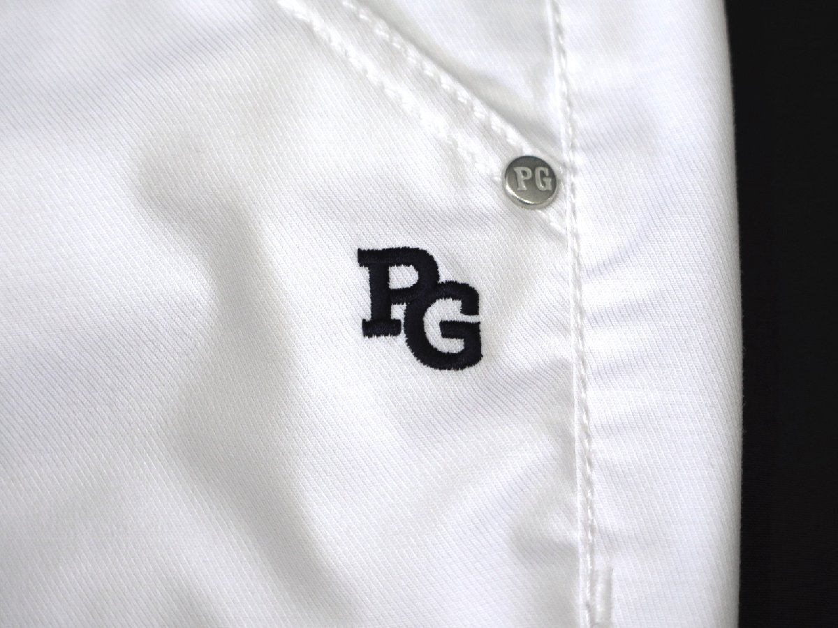 G201● PEARLY GATES パーリーゲイツ ●新品 【フライングラビット】 ハイパワーストレッチ レディース ロングパンツ　白/S　定価23100円