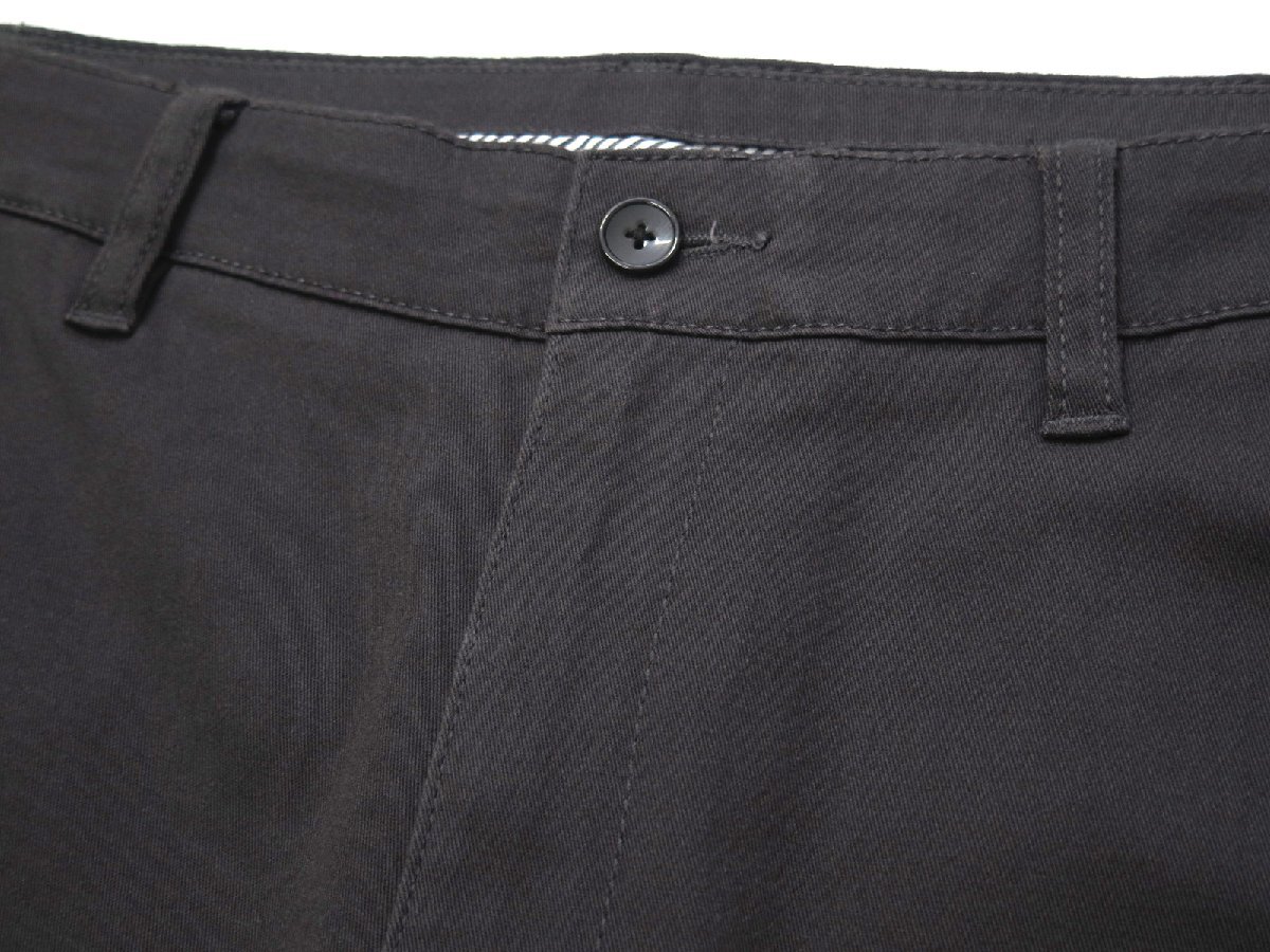 5078●コムサイズム COMME CA ISM●新品　PI09　スリムフィット ストレッチ チノパンツ　チャコール/LL　定価7590円