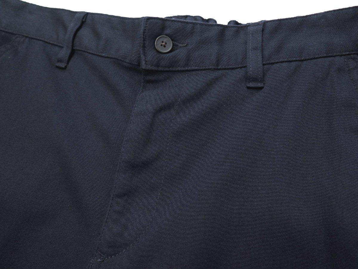 5074●コムサイズム COMME CA ISM●新品　PI14　レギュラーフィット ストレッチ チノパンツ　ネイビー/L　定価7590円