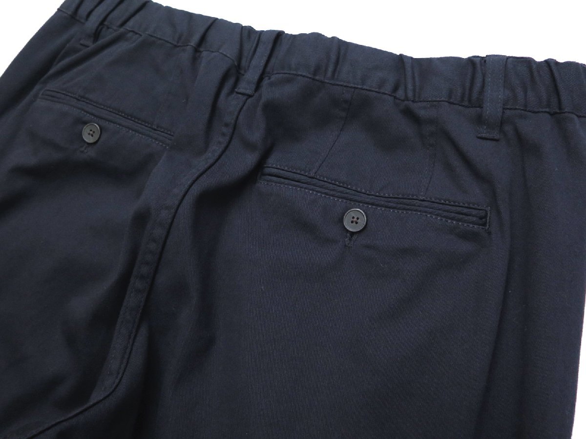 5074●コムサイズム COMME CA ISM●新品　PI14　レギュラーフィット ストレッチ チノパンツ　ネイビー/L　定価7590円