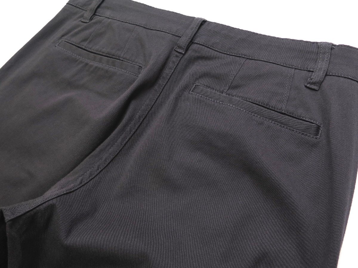 5078●コムサイズム COMME CA ISM●新品　PI09　スリムフィット ストレッチ チノパンツ　チャコール/LL　定価7590円