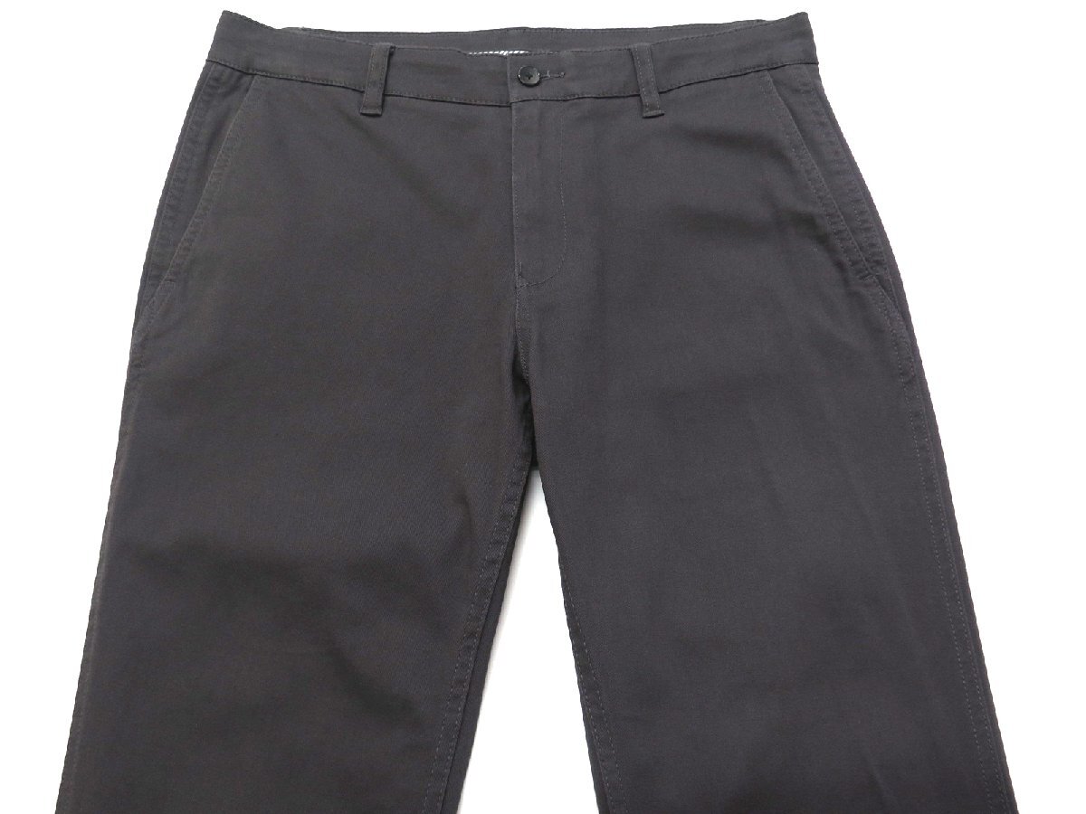 5078●コムサイズム COMME CA ISM●新品　PI09　スリムフィット ストレッチ チノパンツ　チャコール/LL　定価7590円