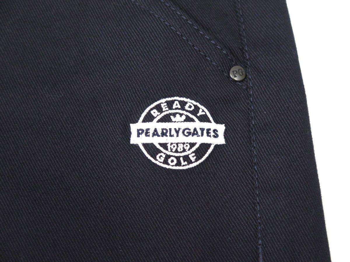G443● PEARLY GATES パーリーゲイツ ●新品 【特殊加工ツイル】 ハイパワーストレッチ ショートパンツ　濃紺/S　定価24200円