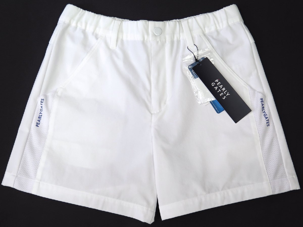G537● PEARLY GATES パーリーゲイツ ●新品 【MOVE FIT】 ストレッチショートパンツ　ホワイト/M　定価25300円