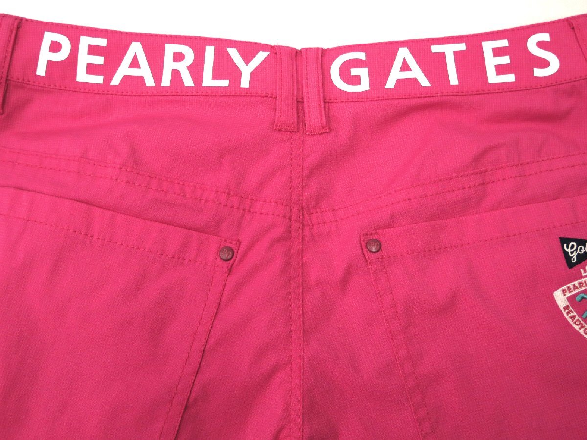 G428● PEARLY GATES パーリーゲイツ ●新品 【接觸冷感プラスクール】 ドビーストレッチショートパンツ　ピンク/S　定価22000円