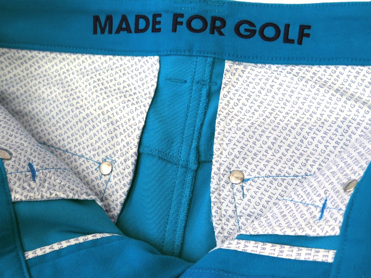 G390● PEARLY GATES パーリーゲイツ ●新品 【EX.STRETCH】 ストレッチ　レディース ロングパンツ　ブルー/M　定価25300円
